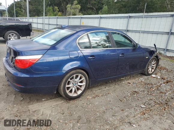 2009 BMW 5 Series 550i with VIN WBANW53529CT55835, listed as a Copart auction lot 75104204 with 46,358 mi miles and Salvage Title. Bid and sale history available at carsss.com. Image 3.