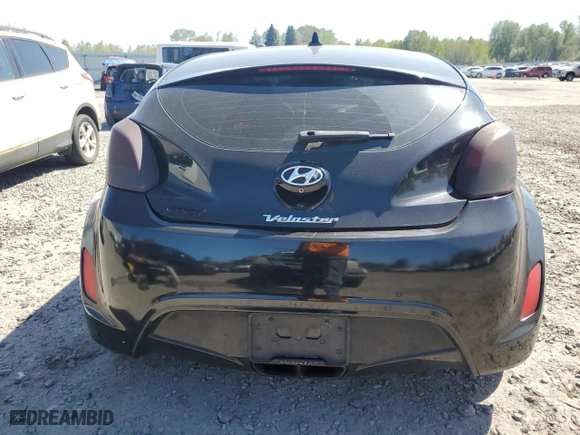 2013 Hyundai Veloster w/Gray Int with VIN KMHTC6AD6DU092606, listed as a Copart auction lot 53738185 with 0 mi miles and Clean Title. Bid and sale history available at carsss.com. Image 6.