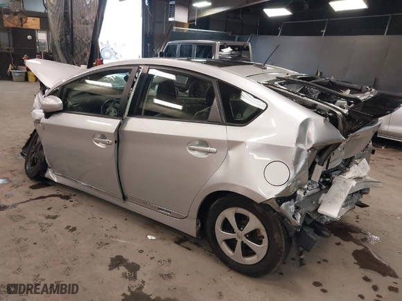 2012 Toyota Prius One with VIN JTDKN3DU2C1585378, listed as a IAAI auction lot 41306612 with NaN miles. Bid and sale history available at carsss.com. Image 3.