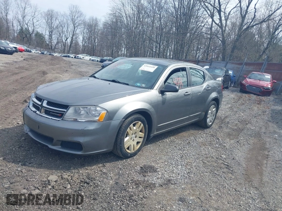 2012 Dodge Avenger SE with VIN 1C3CDZAB8CN322466, listed as a IAAI auction lot 42054458 with 118,098 mi miles and . Bid and sale history available at carsss.com. Image 2.