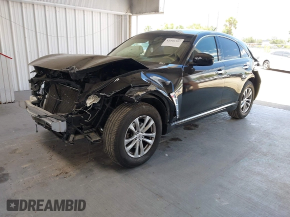 2017 Infiniti QX70 z VIN JN8CS1MU1HM143574, wystawiony jako IAAI lot #42546397 z przebiegiem 103 624 mil mil oraz . Historia ofert i sprzedaży dostępna na DreamBid. Obrazek 17.