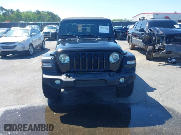 2018 Jeep Wrangler Unlimited Sport with VIN 1C4HJXDN3JW198375, listed as a IAAI auction lot 41965568 with 106,418 mi miles and . Bid and sale history available at DreamBid. Image 12.
