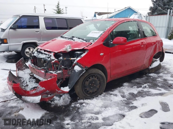 2008 Toyota Yaris with VIN JTDJT923285159575, listed as a IAAI auction lot 41559257 with 206,466 mi miles. Bid and sale history available at carsss.com. Image 2.