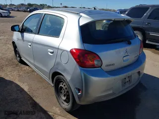 2015 Mitsubishi Mirage DE with VIN ML32A3HJ6FH052931, listed as a IAAI auction lot 41736742 with 267,006 mi miles. Bid and sale history available at carsss.com. Image 3.