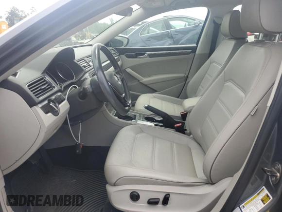 2017 Volkswagen Passat SE with VIN 1VWGT7A35HC002325, listed as a Copart auction lot 57383065 with 39,016 mi miles and Salvage title. Bid and sale history available at DreamBid. Image 7.