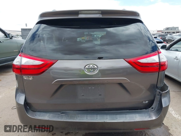 2015 Toyota Sienna LE AAS with VIN 5TDKK3DC8FS531431, listed as a IAAI auction lot 42372601 with 63,633 mi miles and . Bid and sale history available at DreamBid. Image 17.