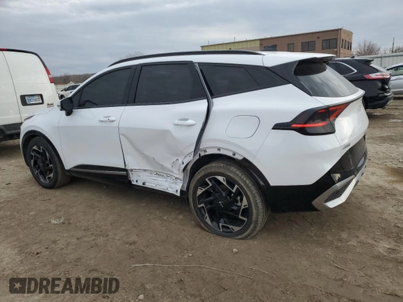 2024 Kia Sportage SX-Prestige with VIN 5XYK53DF4RG146497, listed as a Copart auction lot 48000135 with 25,584 mi miles and Salvage Title. Bid and sale history available at carsss.com. Image 2.