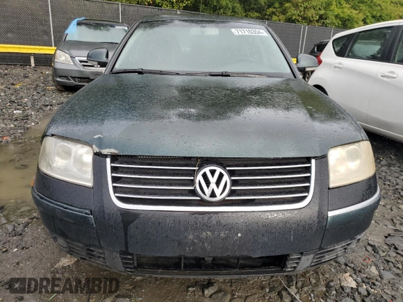 2004 Volkswagen Passat GLX z VIN WVWRH63B44P205575, wystawiony jako Copart lot #71710354 z przebiegiem 187 872 mil mil oraz Czysty tytuł • Clean title. Historia ofert i sprzedaży dostępna na DreamBid. Obrazek 5.