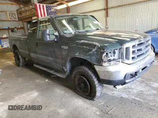 2001 Ford Super Duty F-250 XL with VIN 1FTNX21L81ED76472, listed as a Copart auction lot 46897535 with 124,250 mi miles and Salvage Title. Bid and sale history available at carsss.com. Image 4.