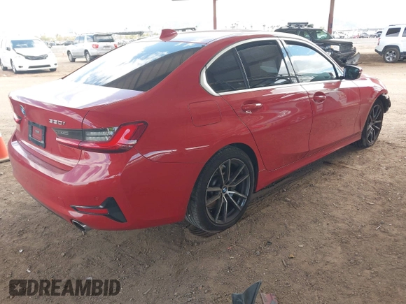 2019 BMW 3 Series 330i with VIN WBA5R1C55KAK12704, listed as a IAAI auction lot 41772453 with Not Provided miles and . Bid and sale history available at DreamBid. Image 4.