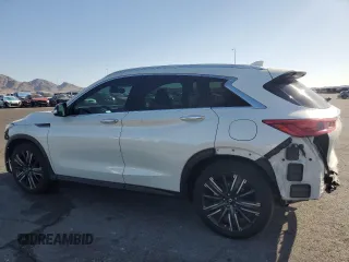 2021 Infiniti QX50 Luxe z VIN 3PCAJ5BA0MF124281, wystawiony jako Copart lot #54603095 z przebiegiem 41 824 mil mil oraz Szkoda całkowita • Salvage title. Historia ofert i sprzedaży dostępna na DreamBid. Obrazek 2.