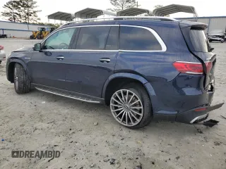2021 Mercedes-Benz GLS with VIN 4JGFF8KE0MA291269, listed as a Copart auction lot 43530265 with 55,124 mi miles and Salvage Title. Bid and sale history available at carsss.com. Image 2.