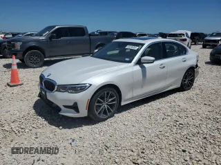 2021 BMW 3 Series 330i with VIN 3MW5R1J09M8B68020, listed as a Copart auction lot 56238365 with 25,574 mi miles and Salvage title. Bid and sale history available at DreamBid. Image 1.
