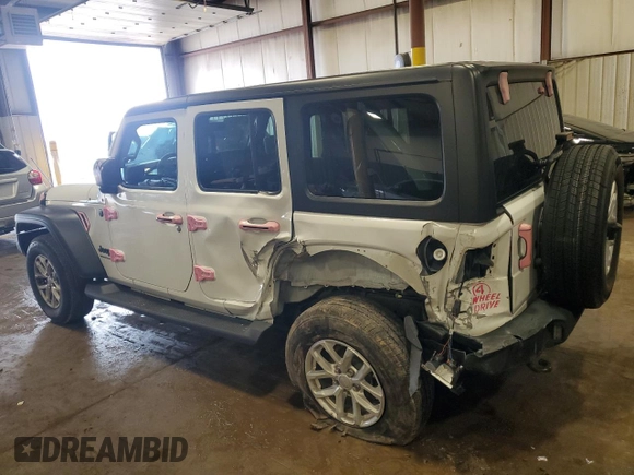 2023 Jeep Wrangler Sport z VIN 1C4HJXDG1PW619939, wystawiony jako Copart lot #51923345 z przebiegiem 24 204 mil mil oraz Szkoda całkowita • Salvage title. Historia ofert i sprzedaży dostępna na DreamBid. Obrazek 2.