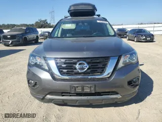 2018 Nissan Pathfinder SL with VIN 5N1DR2MM7JC629606, listed as a Copart auction lot 73596944 with 0 mi miles and Salvage Title. Bid and sale history available at carsss.com. Image 5.
