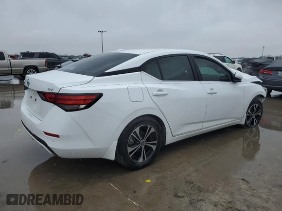 2022 Nissan Sentra SV with VIN 3N1AB8CV2NY268987, listed as a Copart auction lot 87878925 with Not Provided miles and Salvage Title. Bid and sale history available at carsss.com. Image 3.