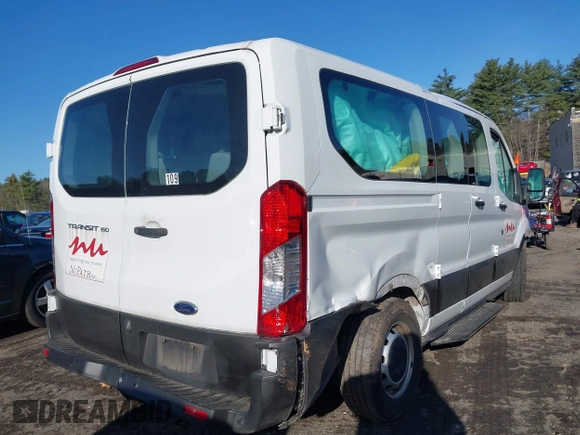 2019 Ford Transit Passenger XL with VIN 1FMZK1ZM4KKB17368, listed as a IAAI auction lot 41982976 with 50,971 mi miles and . Bid and sale history available at DreamBid. Image 4.