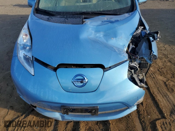 2011 Nissan LEAF SL-e with VIN JN1AZ0CP3BT000582, listed as a Copart auction lot 74951934 with 110,014 mi miles and Clean Title. Bid and sale history available at carsss.com. Image 11.