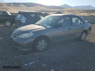 2005 Honda Civic Sdn VP with VIN 2HGES16395H623189, listed as a Copart auction lot 42743155 with 0 mi miles and Salvage Title. Bid and sale history available at carsss.com. Image 1.