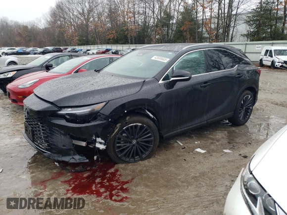 2025 Lexus RX 350 with VIN 2T2BAMCA8SC089662, listed as a Copart auction lot 43508605 with 1,634 mi miles and Salvage Title. Bid and sale history available at DreamBid. Image 1.