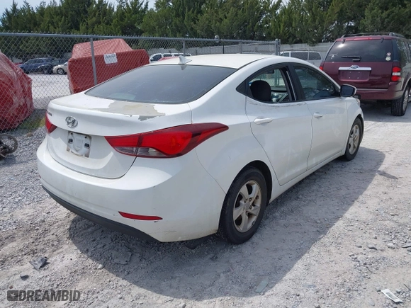 2015 Hyundai Elantra Limited with VIN 5NPDH4AE3FH614340, listed as a IAAI auction lot 41909069 with 156,979 mi miles. Bid and sale history available at carsss.com. Image 4.