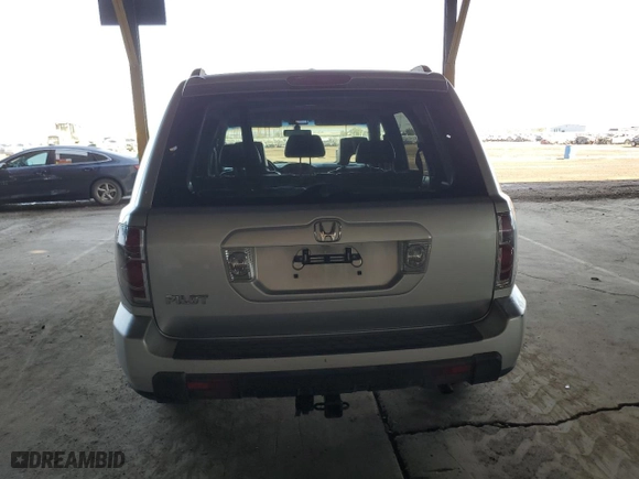 2006 Honda Pilot EX-L with VIN 5FNYF28536B029399, listed as a Copart auction lot 45531755 with 166,204 mi miles and Salvage Title. Bid and sale history available at carsss.com. Image 6.