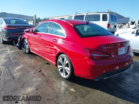 2019 Mercedes-Benz CLA 250 with VIN WDDSJ4GB2KN765758, listed as a IAAI auction lot 41224233 with 31,498 mi miles and . Bid and sale history available at DreamBid. Image 3.