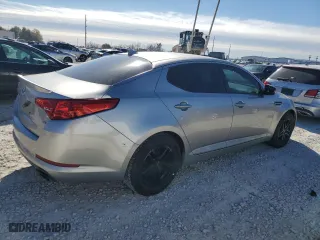 2011 Kia Optima LX with VIN KNAGM4A72B5184026, listed as a Copart auction lot 41398415 with 107,383 mi miles and Salvage Title. Bid and sale history available at carsss.com. Image 3.