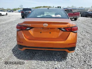 2025 Nissan Sentra SR with VIN 3N1AB8DV8SY228827, listed as a Copart auction lot 51458005 with 2,123 mi miles and Salvage Title. Bid and sale history available at DreamBid. Image 6.