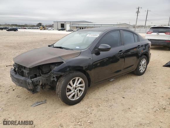 2012 Mazda Mazda3 i Touring with VIN JM1BL1VF3C1514703, listed as a Copart auction lot 87436804 with 206,457 mi miles and Salvage Title. Bid and sale history available at carsss.com. Image 1.