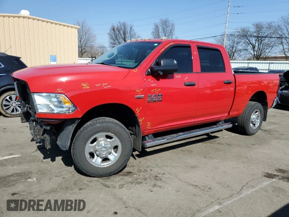 2013 Ram 2500 ST with VIN 3C6TR5CT1DG602355, listed as a Copart auction lot 48743585 with 122,460 mi miles and Salvage Title. Bid and sale history available at carsss.com. Image 1.