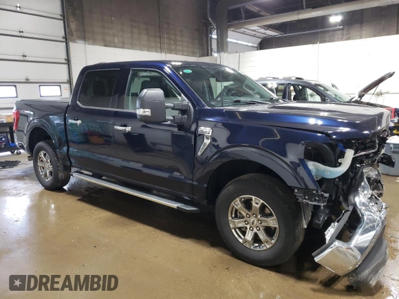 2023 Ford F-150 XL with VIN 1FTEW1EP5PFB04068, listed as a Copart auction lot 57957125 with 40,809 mi miles and Salvage title. Bid and sale history available at DreamBid. Image 4.