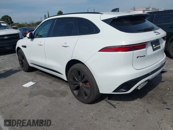 2023 Jaguar F-Pace R-Dynamic S with VIN SADCT2FUXPA711966, listed as a IAAI auction lot 41607014 with 18,872 mi miles and . Bid and sale history available at DreamBid. Image 3.