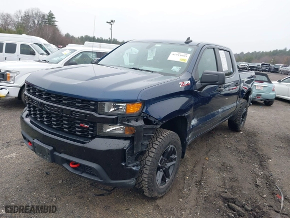 2019 Chevrolet Silverado 1500 Custom Trail Boss with VIN 1GCPYCEH6KZ400716, listed as a IAAI auction lot 41919009 with 57,091 mi miles. Bid and sale history available at carsss.com. Image 17.