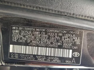 2013 Toyota Prius One z VIN JTDKDTB36D1048902, wystawiony jako Copart lot #59349625 z przebiegiem 202 882 mil mil oraz Szkoda całkowita • Salvage title. Historia ofert i sprzedaży dostępna na DreamBid. Obrazek 12.