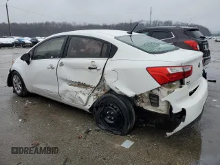 2013 Kia Rio LX with VIN KNADM4A39D6291068, listed as a Copart auction lot 43377785 with 95,279 mi miles and Salvage Title. Bid and sale history available at carsss.com. Image 2.