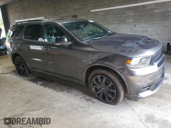 2019 Dodge Durango GT Plus with VIN 1C4RDJDG9KC599345, listed as a Copart auction lot 66166294 with 89,153 mi miles and Salvage title. Bid and sale history available at DreamBid. Image 4.
