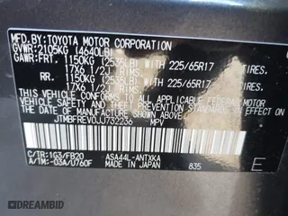 2018 Toyota RAV4 LE with VIN JTMBFREV0JJ732236, listed as a IAAI auction lot 41913555 with 60,432 mi miles. Bid and sale history available at carsss.com. Image 9.