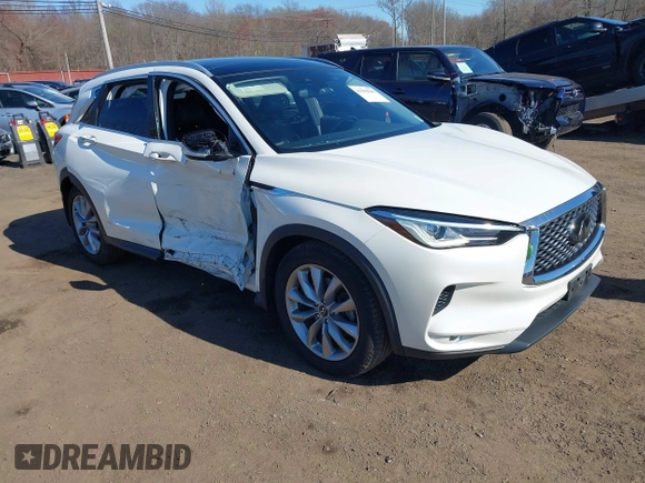 2020 Infiniti QX50 Luxe z VIN 3PCAJ5M33LF105608, wystawiony jako IAAI lot #41999630 z przebiegiem 44 245 mil mil oraz . Historia ofert i sprzedaży dostępna na DreamBid. Obrazek 1.