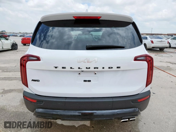 2022 Kia Telluride SX with VIN 5XYP5DHC2NG196482, listed as a Copart auction lot 59324935 with 17,850 mi miles and Clean title. Bid and sale history available at DreamBid. Image 6.