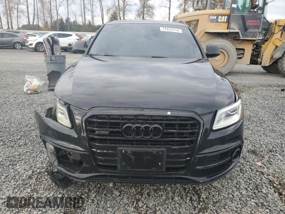 2016 Audi SQ5 Premium Plus with VIN WA1CCAFP4GA030809, listed as a Copart auction lot 77433714 with 134,946 mi miles and Salvage Title. Bid and sale history available at carsss.com. Image 5.