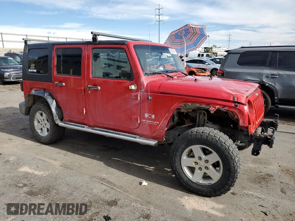 2008 Jeep Wrangler Unlimited X с VIN 1J4GA39188L594432, выставлен на аукционе Copart как лот 62854645 с пробегом 139 304 миль миль и Списание • Salvage title. История ставок и продаж доступна на DreamBid. Изображение 4.