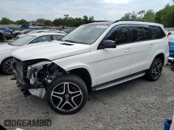 2017 Mercedes-Benz GLS 550 with VIN 4JGDF7DE0HA935289, listed as a Copart auction lot 49321194 with 61,205 mi miles and . Bid and sale history available at DreamBid. Image 1.