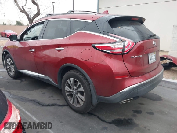 2017 Nissan Murano S with VIN 5N1AZ2MG9HN107961, listed as a IAAI auction lot 41838283 with 51,455 mi miles and . Bid and sale history available at carsss.com. Image 3.