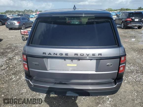 2020 Land Rover Range Rover HSE with VIN SALGS2RU3LA589434, listed as a Copart auction lot 59988515 with 40,506 mi miles and Salvage title. Bid and sale history available at DreamBid. Image 6.