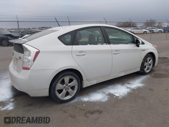 2010 Toyota Prius II with VIN JTDKN3DU4A0056503, listed as a IAAI auction lot 41518736 with 167,374 mi miles. Bid and sale history available at carsss.com. Image 4.