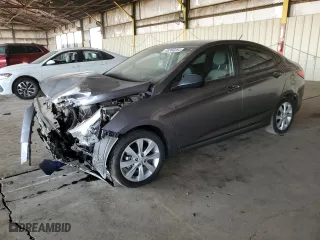 2014 Hyundai Accent GLS with VIN KMHCU4AE5EU765414, listed as a Copart auction lot 42359065 with 114,762 mi miles and Salvage Title. Bid and sale history available at carsss.com. Image 1.
