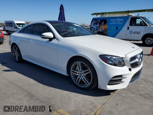2018 Mercedes-Benz E-Class E 400 with VIN WDD1J6FB8JF047827, listed as a Copart auction lot 41711035 with 18,142 mi miles and Salvage Title. Bid and sale history available at carsss.com. Image 4.