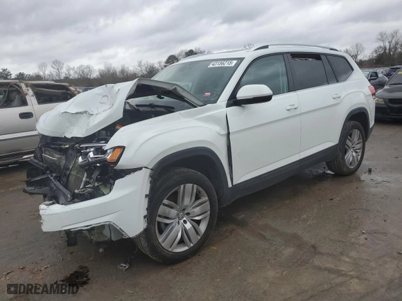 2019 Volkswagen Atlas 3.6L V6 SE w/Technology with VIN 1V2WR2CA8KC604556, listed as a Copart auction lot 43156215 with 92,166 mi miles and Salvage Title. Bid and sale history available at carsss.com. Image 1.