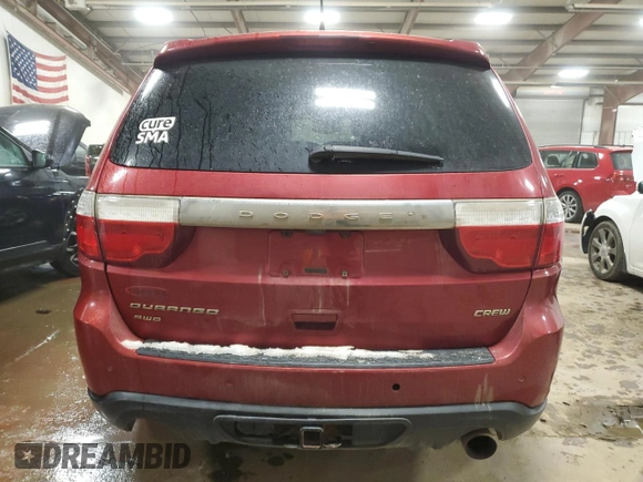 2011 Dodge Durango Crew with VIN 1D4SE4GT1BC664622, listed as a Copart auction lot 87647365 with 251,862 mi miles and Clean Title. Bid and sale history available at carsss.com. Image 6.